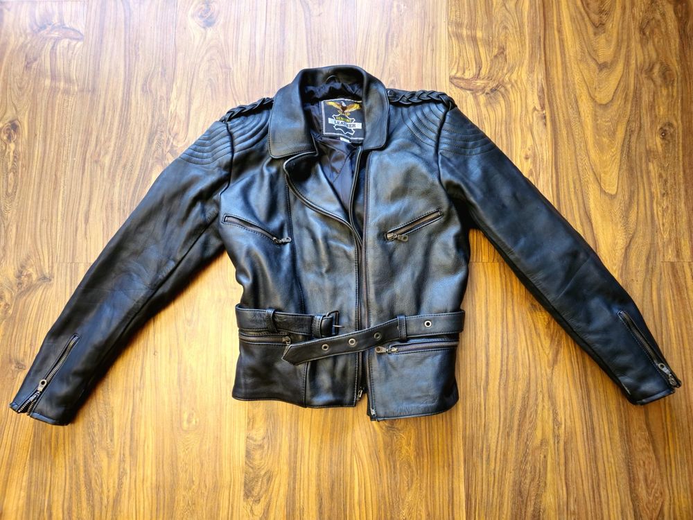 Odziez motocyklowa  genuine leather kurtka kamizelka spodnie