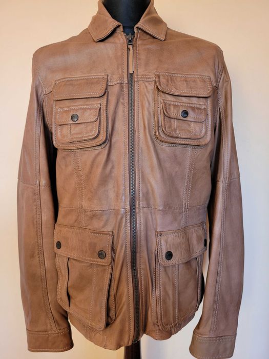 Wyjątkowa skórzana kurtka jacket, ramoneska od PEPE JEANS LONDON