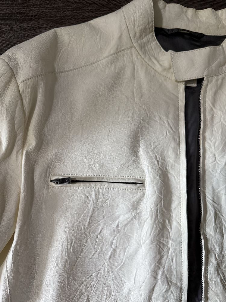 Кожаная куртка Armani мужская lather jaket unisex archive style