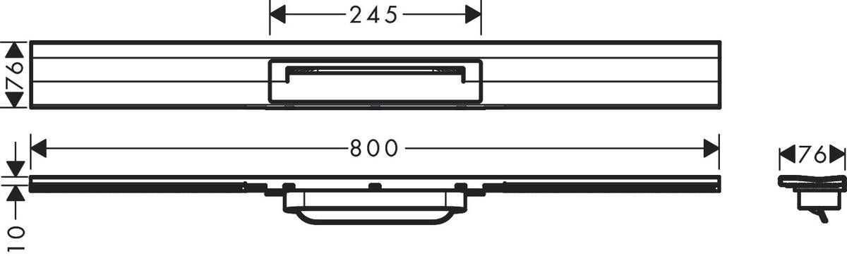 Hansgrohe Raindrain element zewnętrzny odpływu liniowego