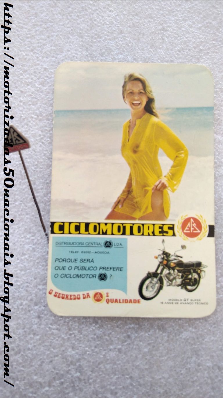 Calendário EFS de 1975 + Alfinete de Lapela EFS