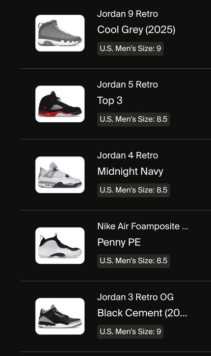 Nike Jordan Originais novas e usadas desde 80 euros  a 180