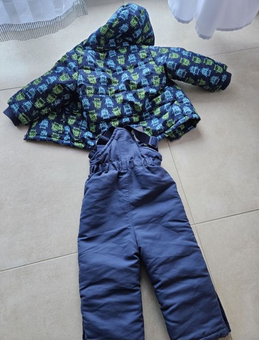 Komplet zimowy 86  zadbany komplet narciarski kurtka spodnie