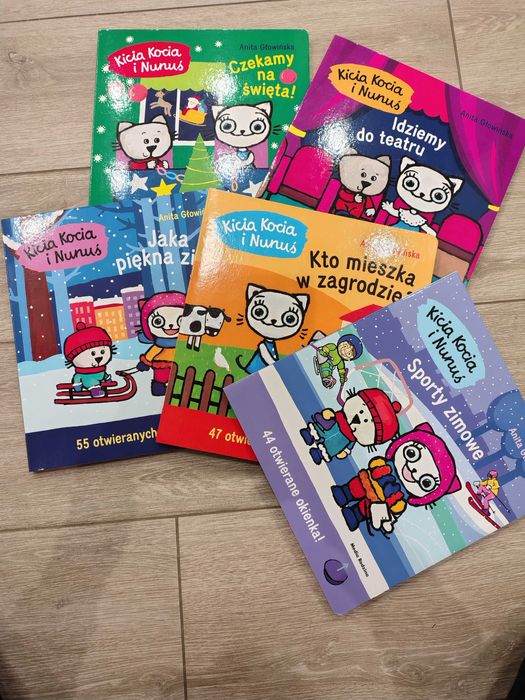 Kicia kocia, książeczki otwierane okienka, 5 szt.