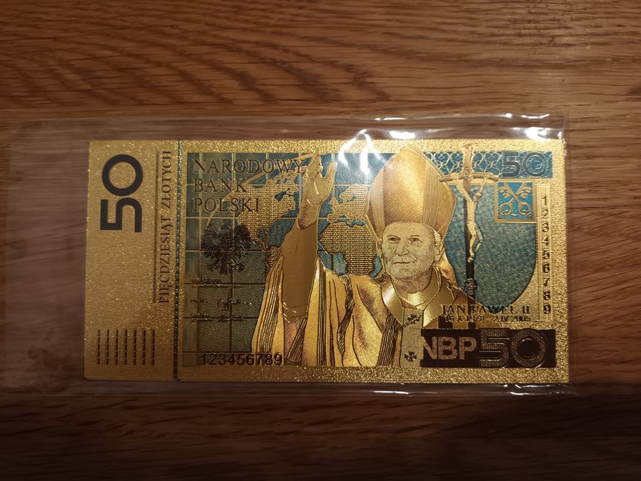 Banknot kolekcjonerski 50 zł Jan Paweł II