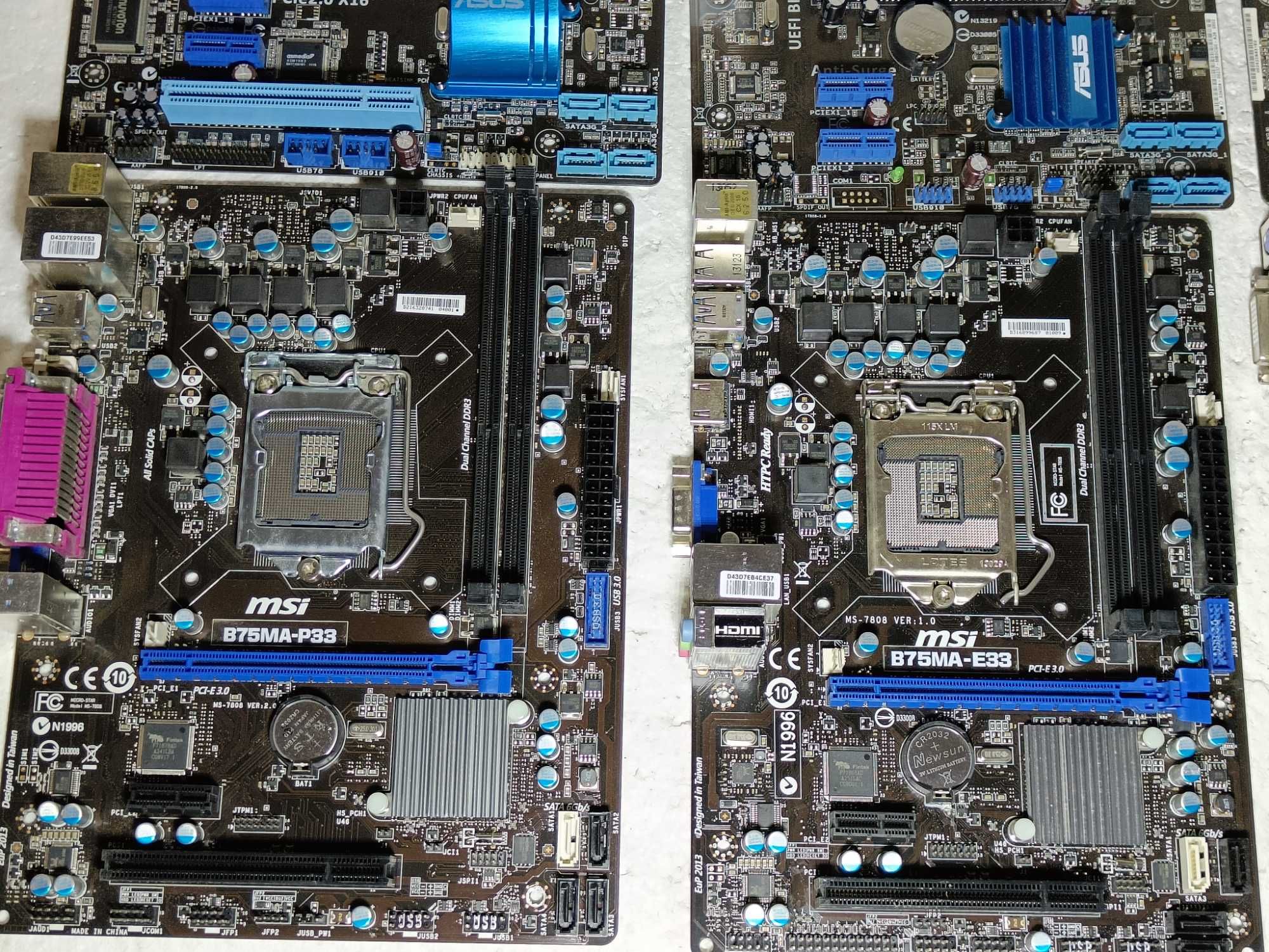 Материнські плати LGA1155 H61 H77 B75 Asus Gigabyte AsRock В НАЯВНОСТІ