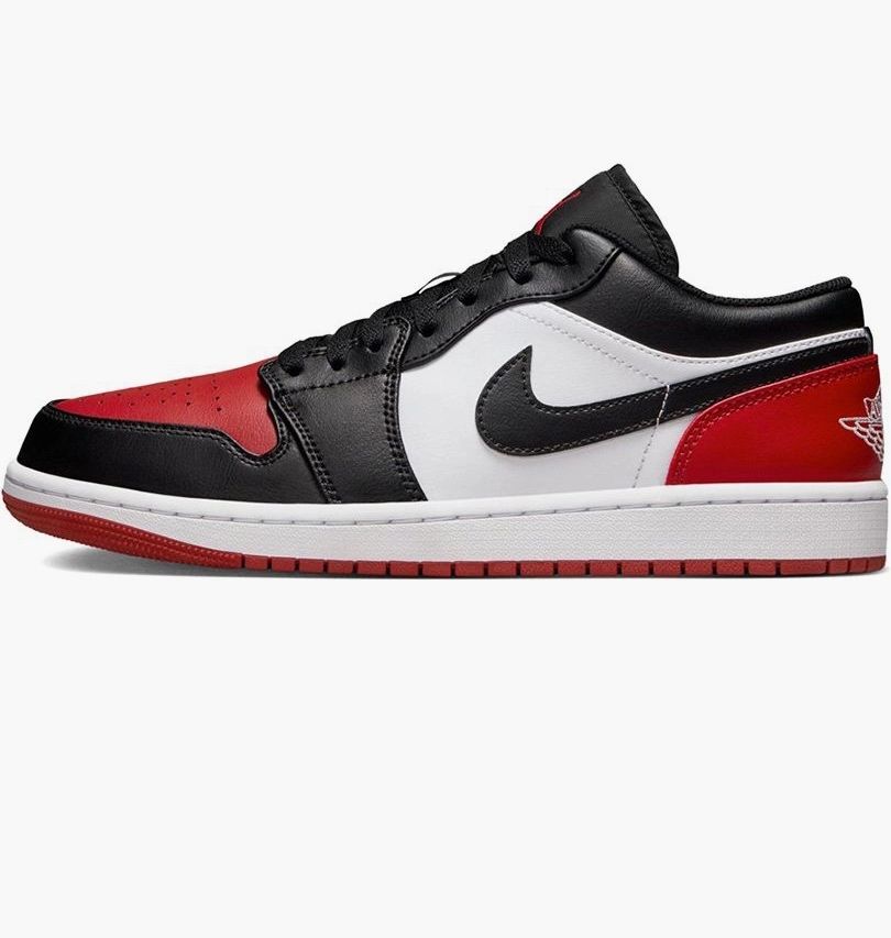 Кроссовки Nike Air Jordan 1 Low Black/Red 553558-161