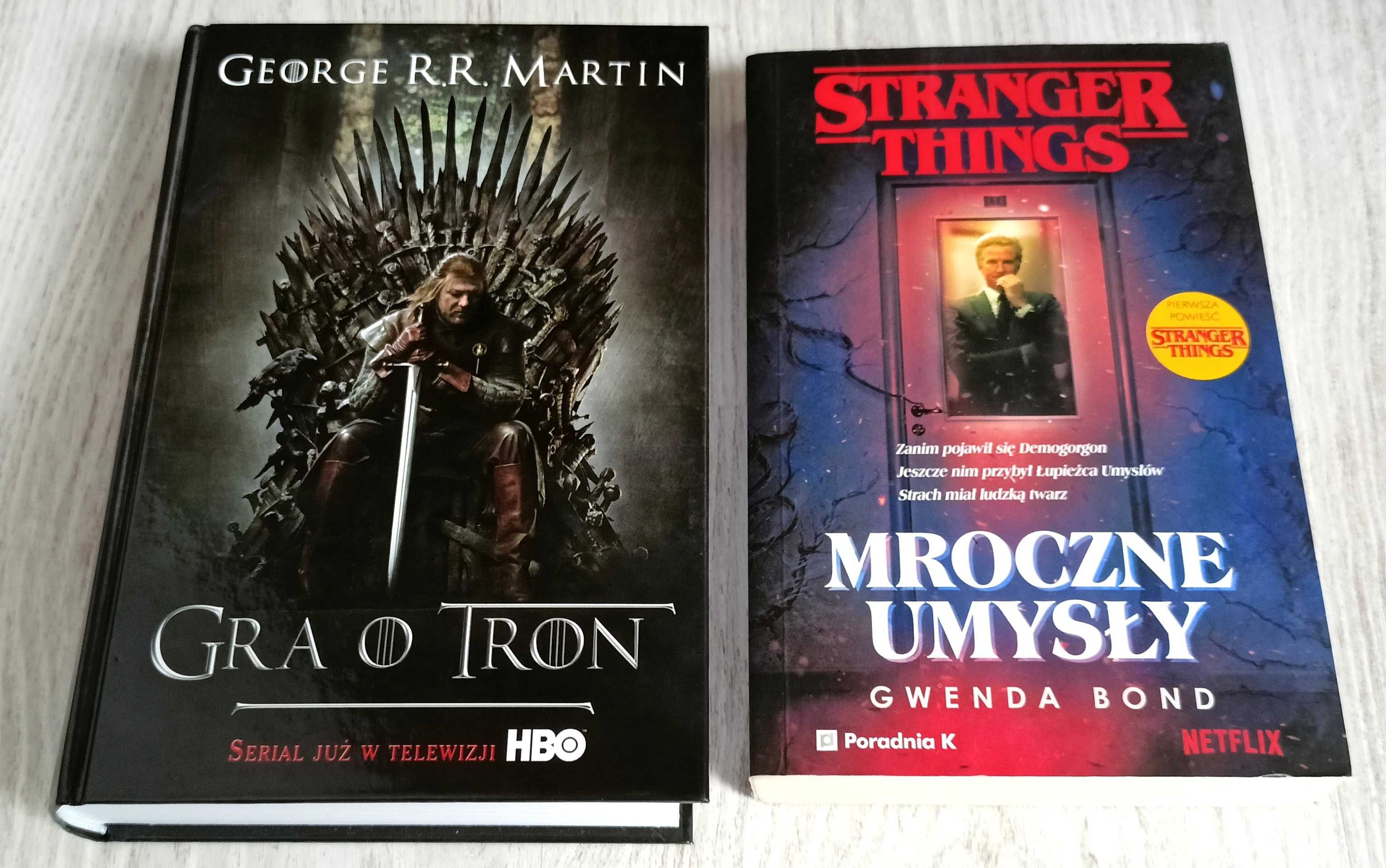 2x George R. R. Martin Gra o tron  Bond Stranger Things Mroczne umysły