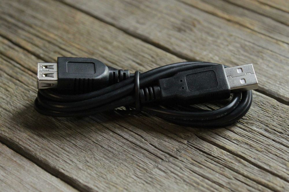 Кабель Удлинитель USB 2.0 Тип AM-AF ("ПАПА"-"МАМА") Черный