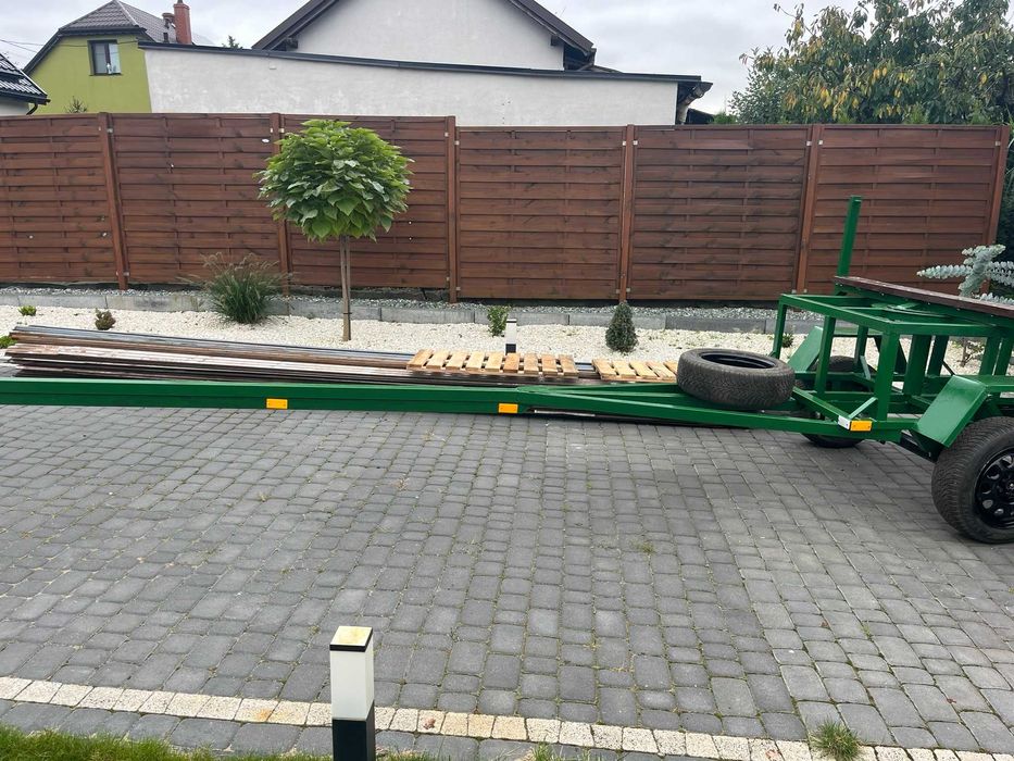 Przyczepa dłużyca kłonicowa 6m do stali, drewna