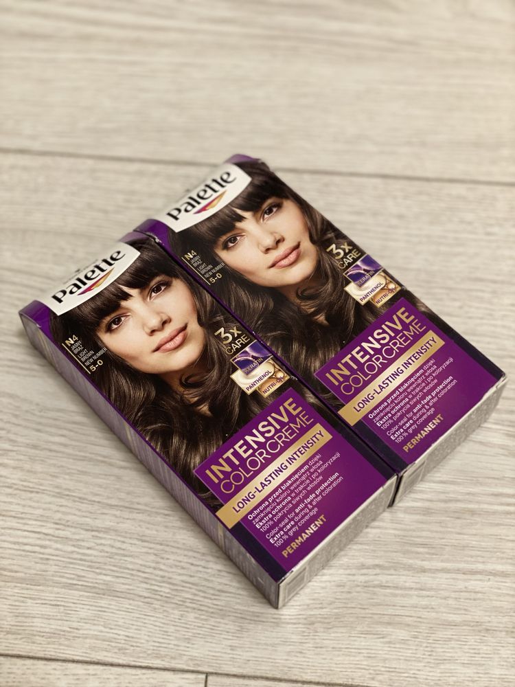 Farba farby Palette Intensive Color Creme N4 jasny brąz
