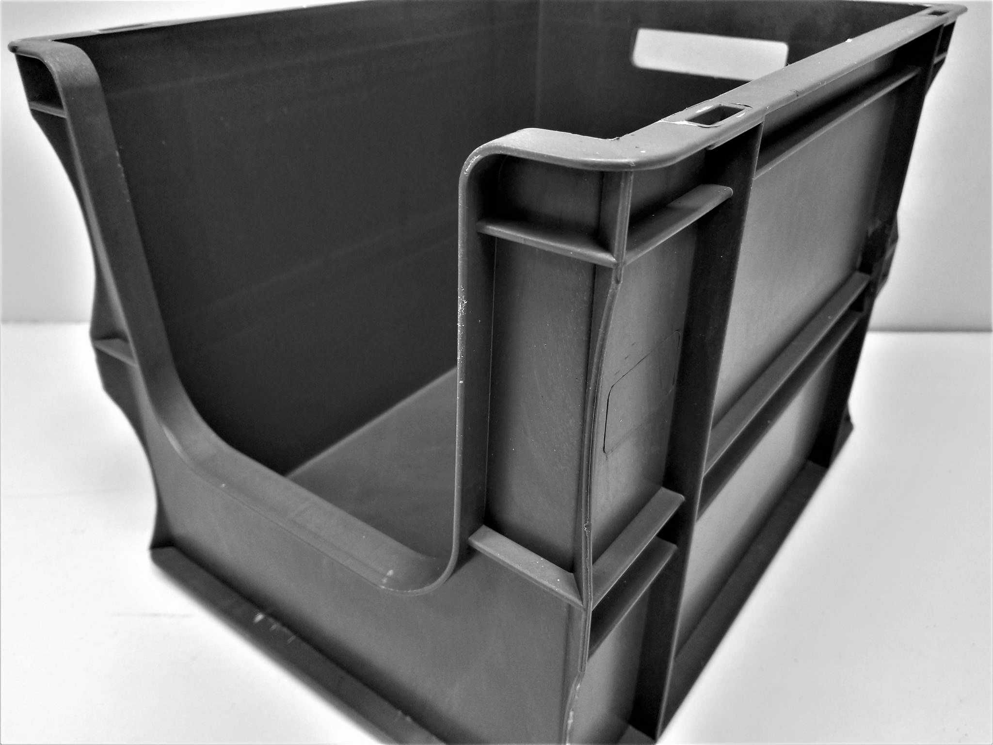 Pojemnik 40x30x29cm Skrzynka Plastikowa Kosz Magazynowy Warsztatowy.