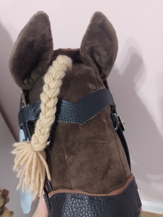 Ogłowie skórzane dla hobby horse