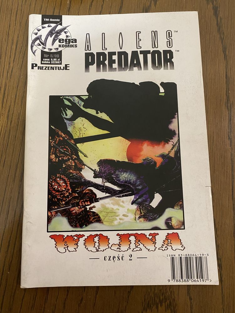 Mega Komiks 4/99 i 5/99 Aliens vs. Predator Wojna część 1 i 2