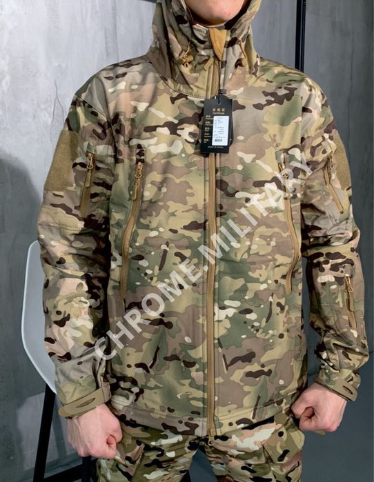 Тактична куртка військова softshell (бушлат) на флісі Silver Knight