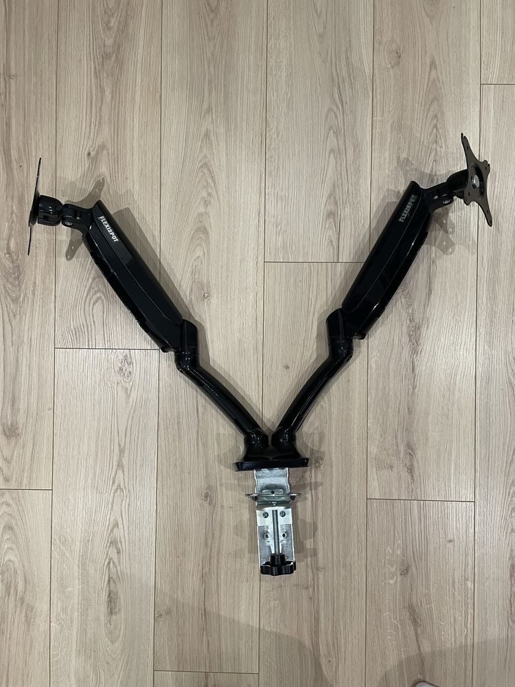 Настільне кріплення для двох моніторів FlexiSpot MA8D2B Black