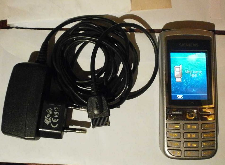 Telefon Komórkowy SIEMENS C75 komplet, Orange.