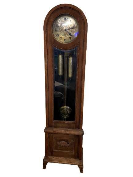 Zegar wahadłowy stojący - FMS - DIVINA (gong) D.R.G.M. 1191 M - antyk