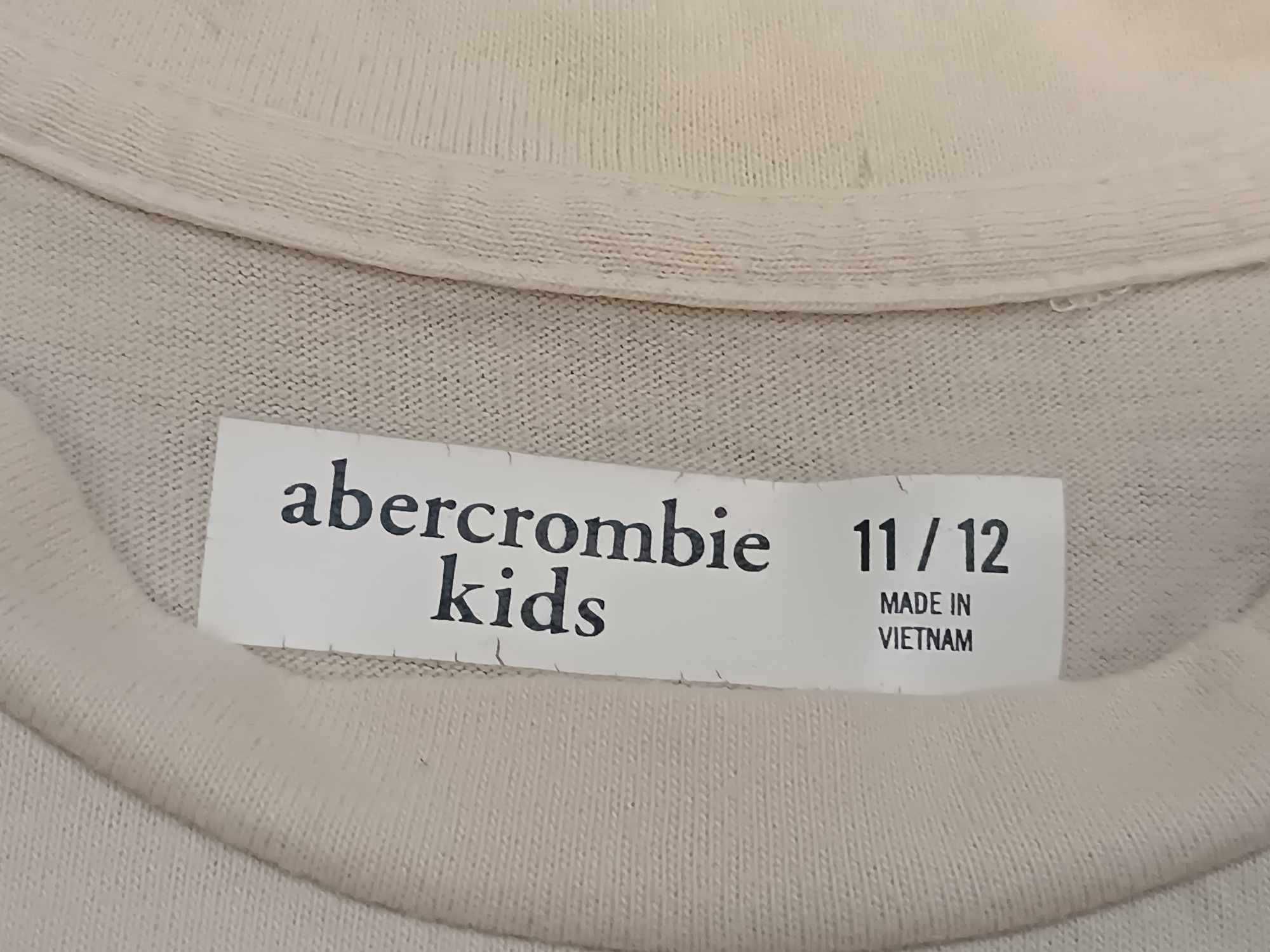 Bluzeczka dziecięca uniseks, długi rękaw logo 11/12-"Abercrombie Kids"