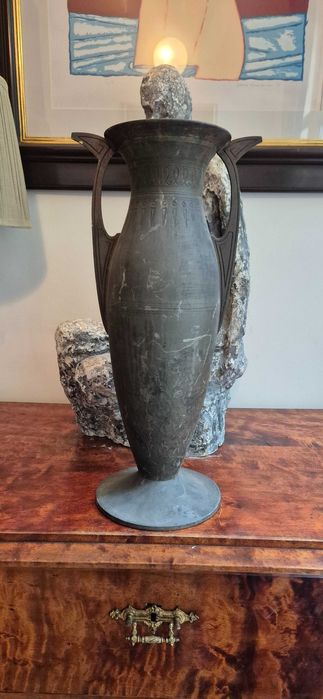 Stary wazon amfora mosiądz XIX/XXw antyk design unikat secesja