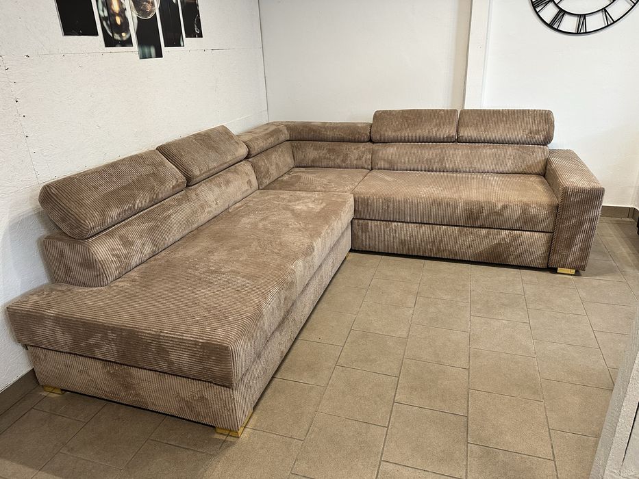 Narożnik Lincoln funkcja spania pojemnik dostawa