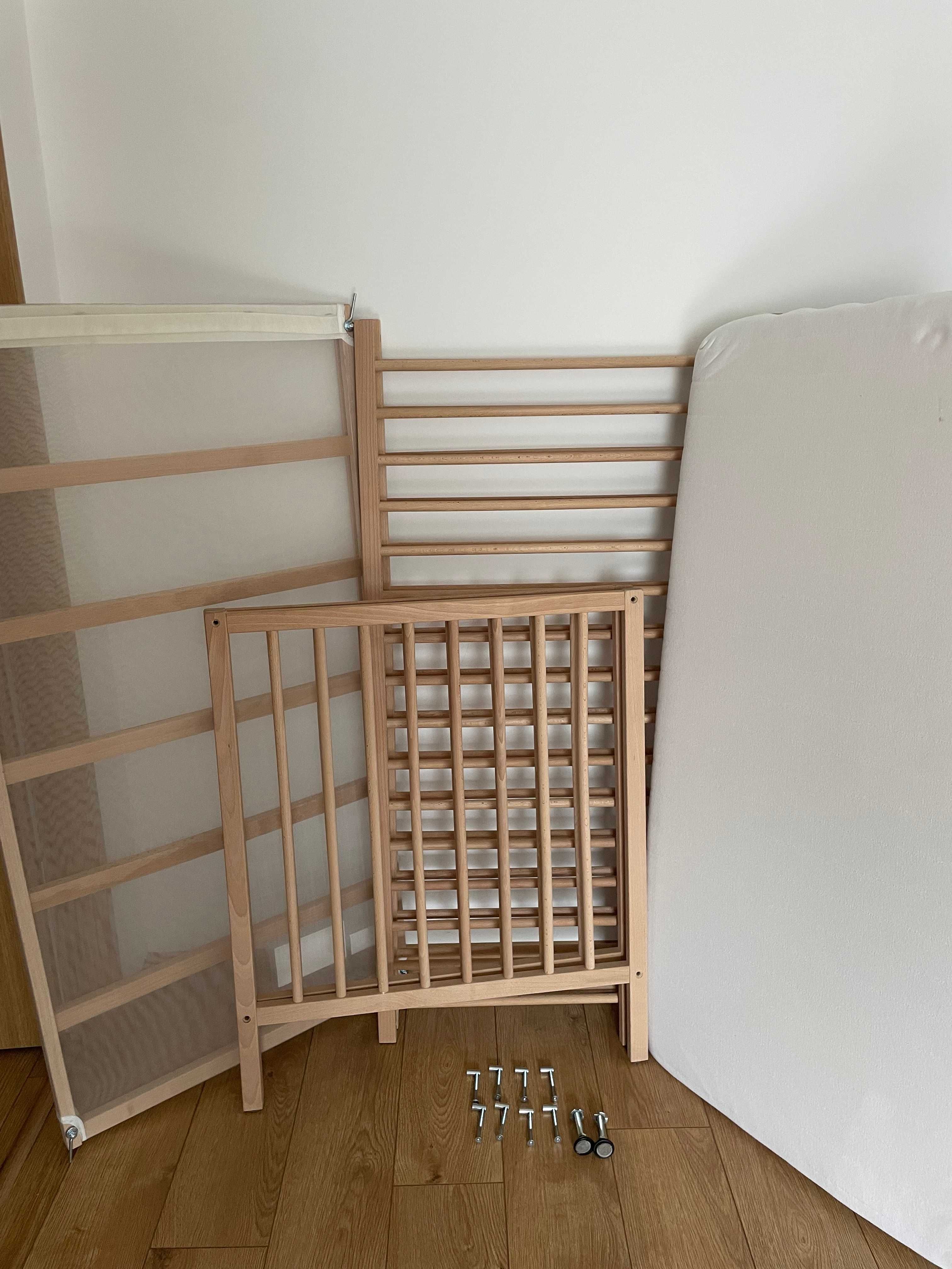 łóżeczko IKEA SNIGLAR  60x120 cm z materacem VYSSA
