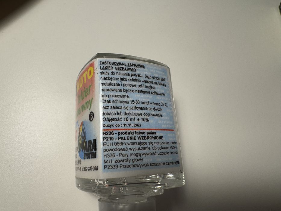 Zaprawka do lakieru Ara System Volkswagen LC5F i lakier bezbarwny vag