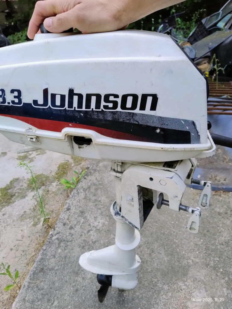 Silnik zaburtowy JOHNSON 3.3KM 2T stopa S- sprawny - POLECAM !!!