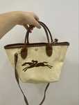 Mala longchamp bege nova