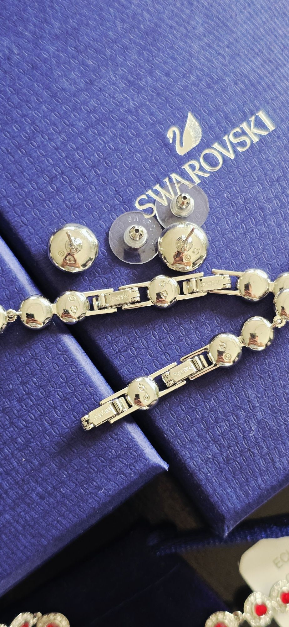 Zestaw biżuterii Swarovski Angelic Una bransoletka naszyjnik kolczyki
