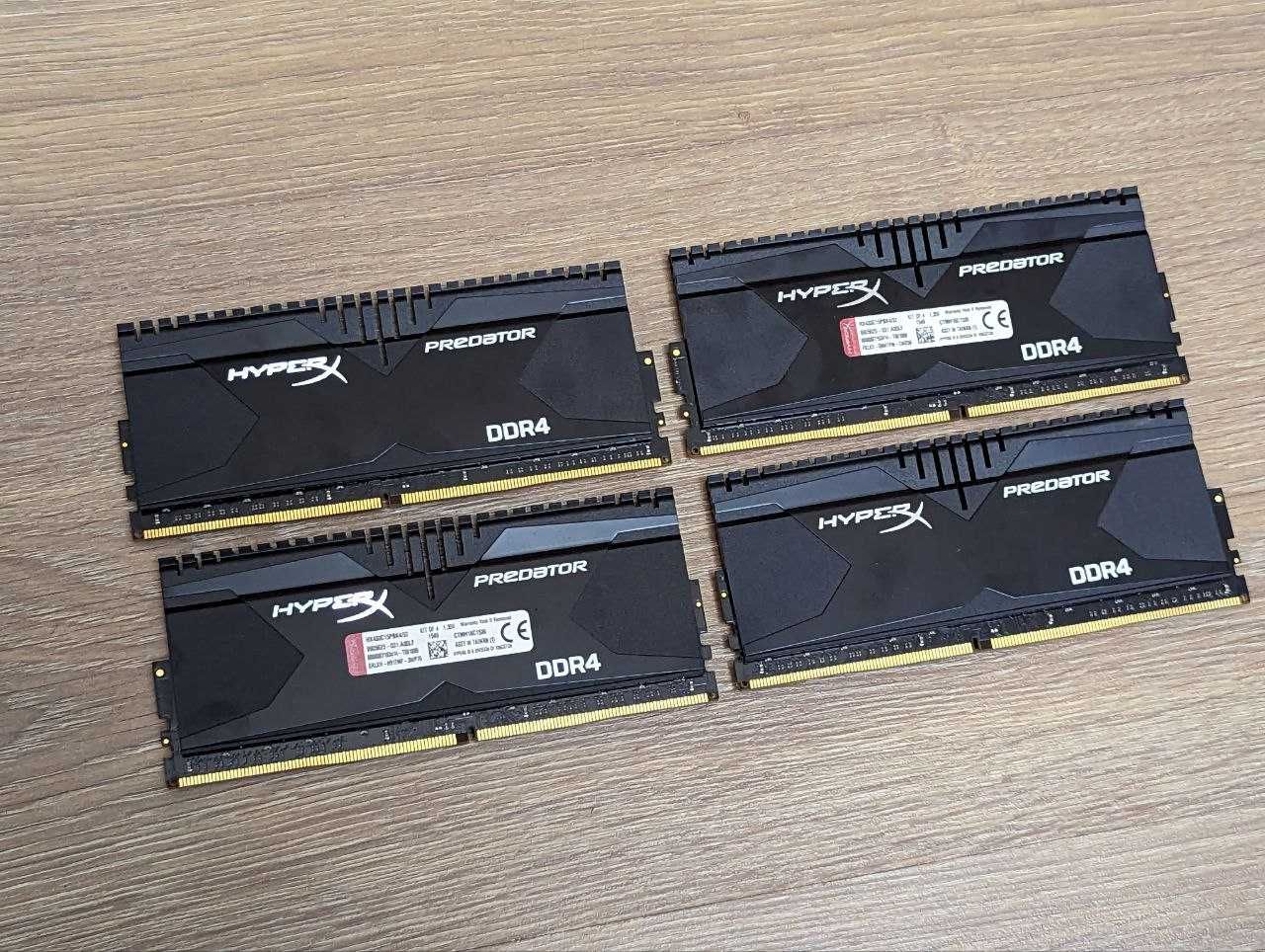 Оперативна пам'ять  HyperX Predator DDR4-3000 32GB 4x8 HX430C15PBK4/32