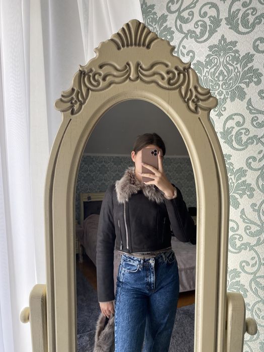 Натуральна шкіряна дублянка