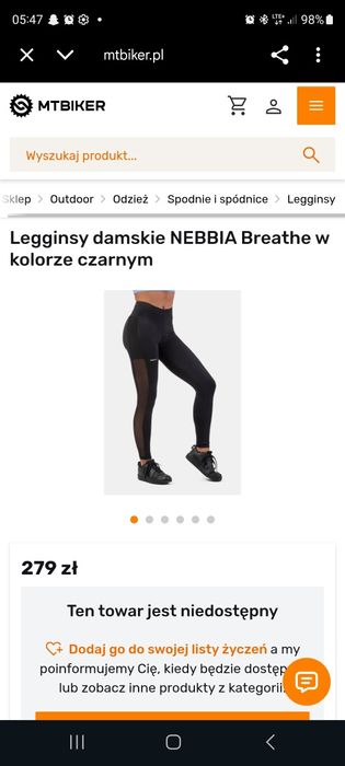 Legginsy nebbia nowe