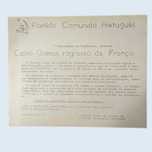 Folheto Costa Gomes Regressa de Franca PCP 1975