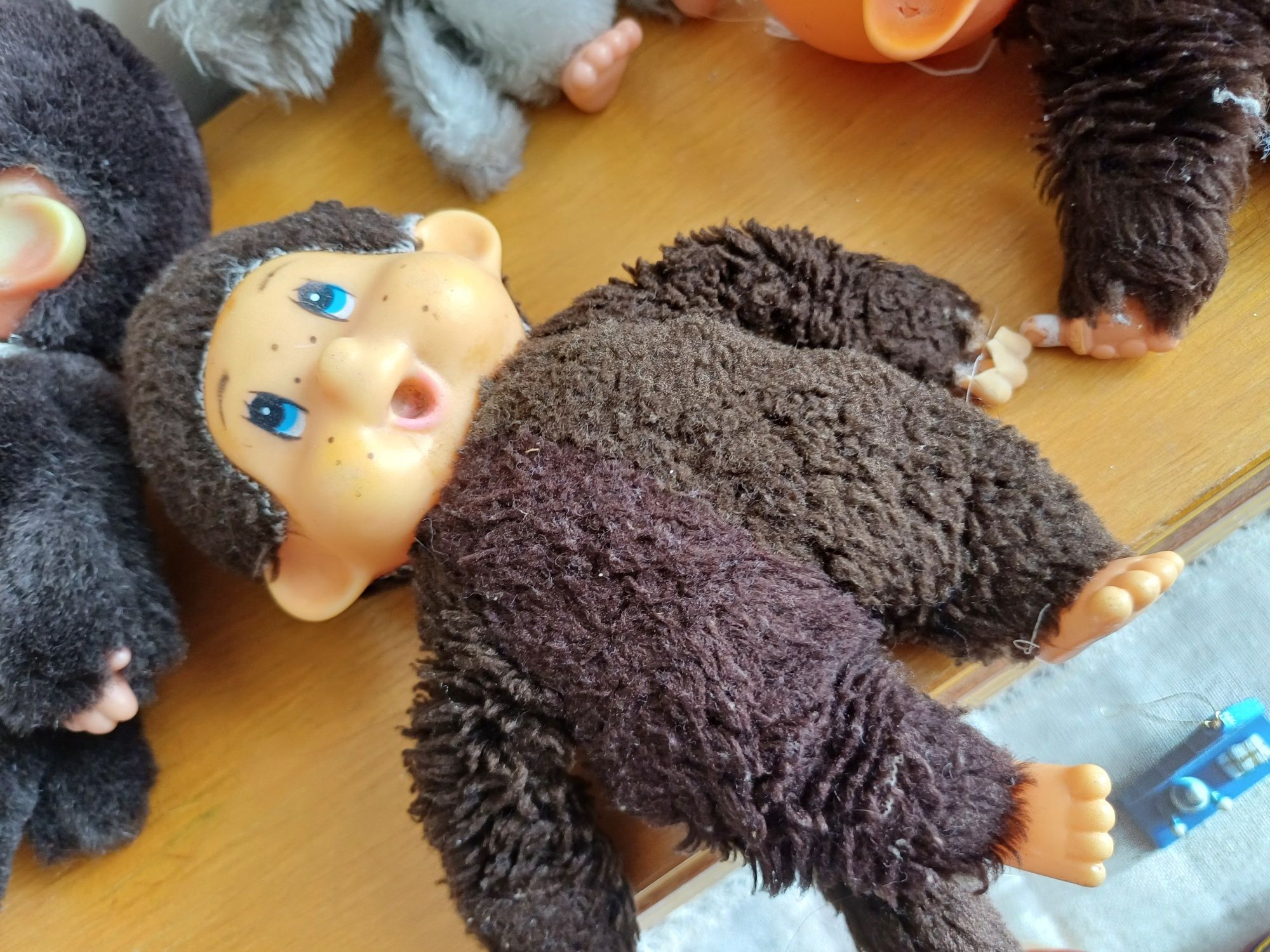 Monchhichi moncziczi Małpka lata 90 zestaw malpek sekiguchi
