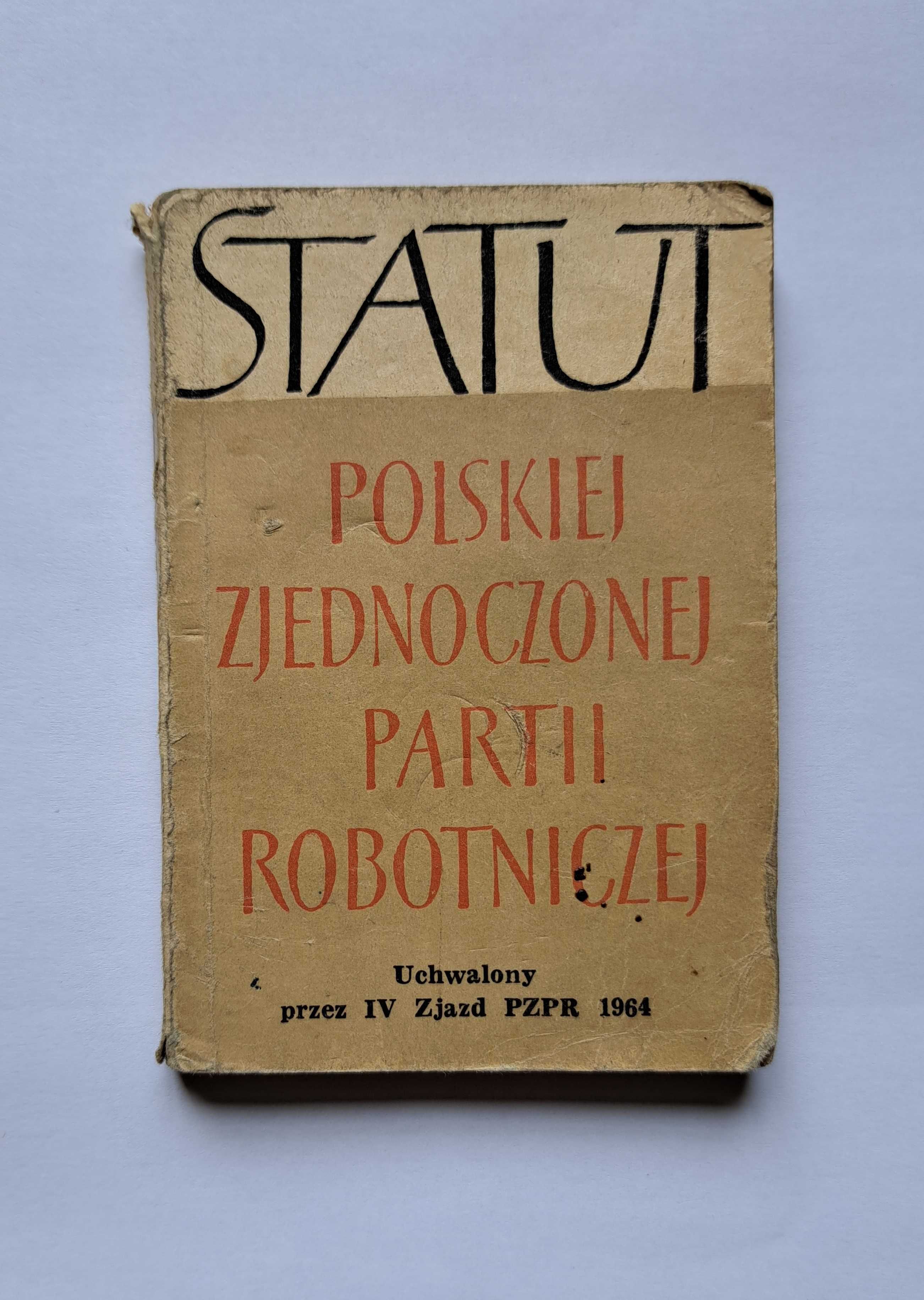Statut PZPR - 1966- wydanie miniaturowe