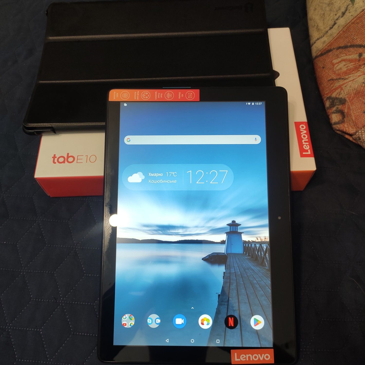 Планшет Lenovo Tab E10 Snapdragon 210 10.1 дюйм + чехол для детейшколы
