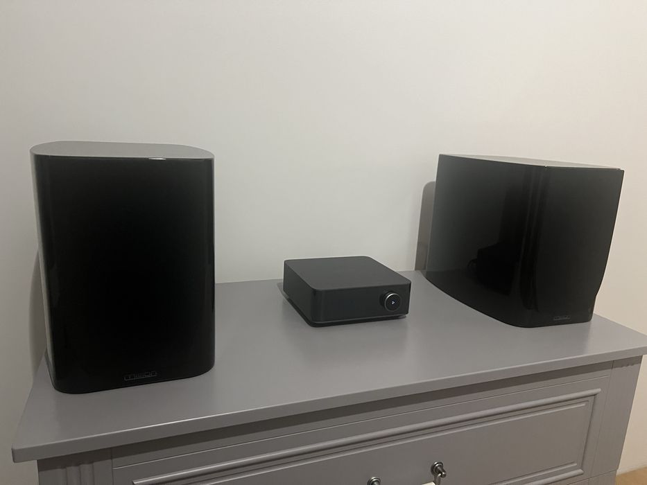 Mission ZX-1 czarne piano black podstawkowe kolumny głośnikowe stereo