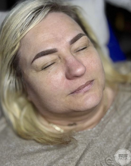 300 zł Makijaż permanentny brwi mobilne usługi dojazd do domu klienta