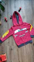 Bluza z kapturem "auta "pixar, czerwona Disney