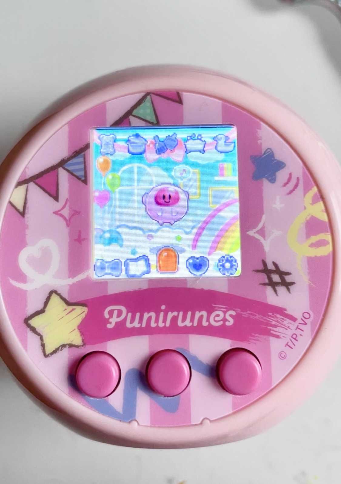 Punirunes Plus różowe, virtual pet, tamagotchi