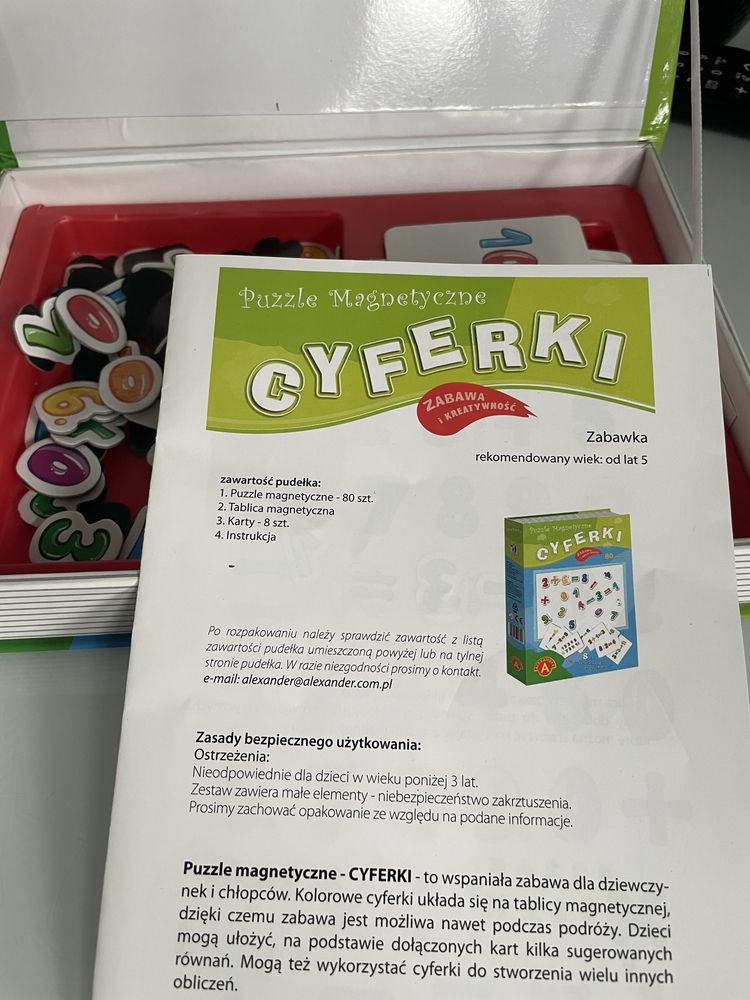 Cyferki tablica magnetyczna