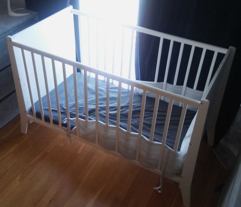 Łóżeczko regulowane dziecięce / 120x60 / Materac