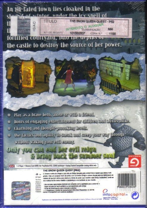 Jogo PS2 The SNOW QUEEN QUEST - NOVO! A Estrear! Selado!