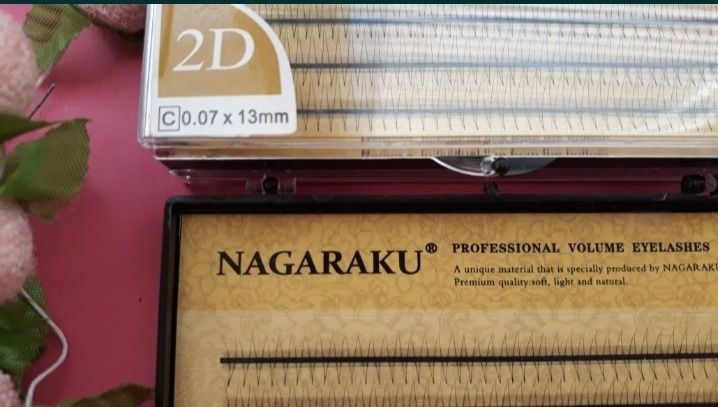 Нагараку Nagaraku пучки 2д ,3д,4д,5д ,6д  для наращивания ресниц