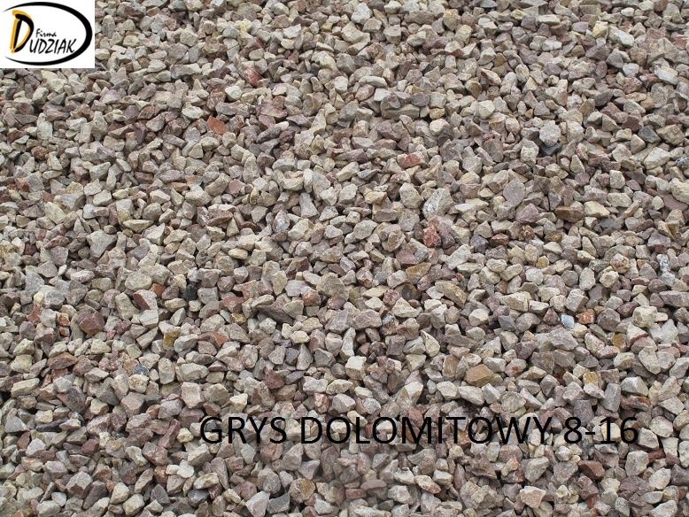 grys dolomitowy 8-16 kruszywo drogowe kamień ogrodowy