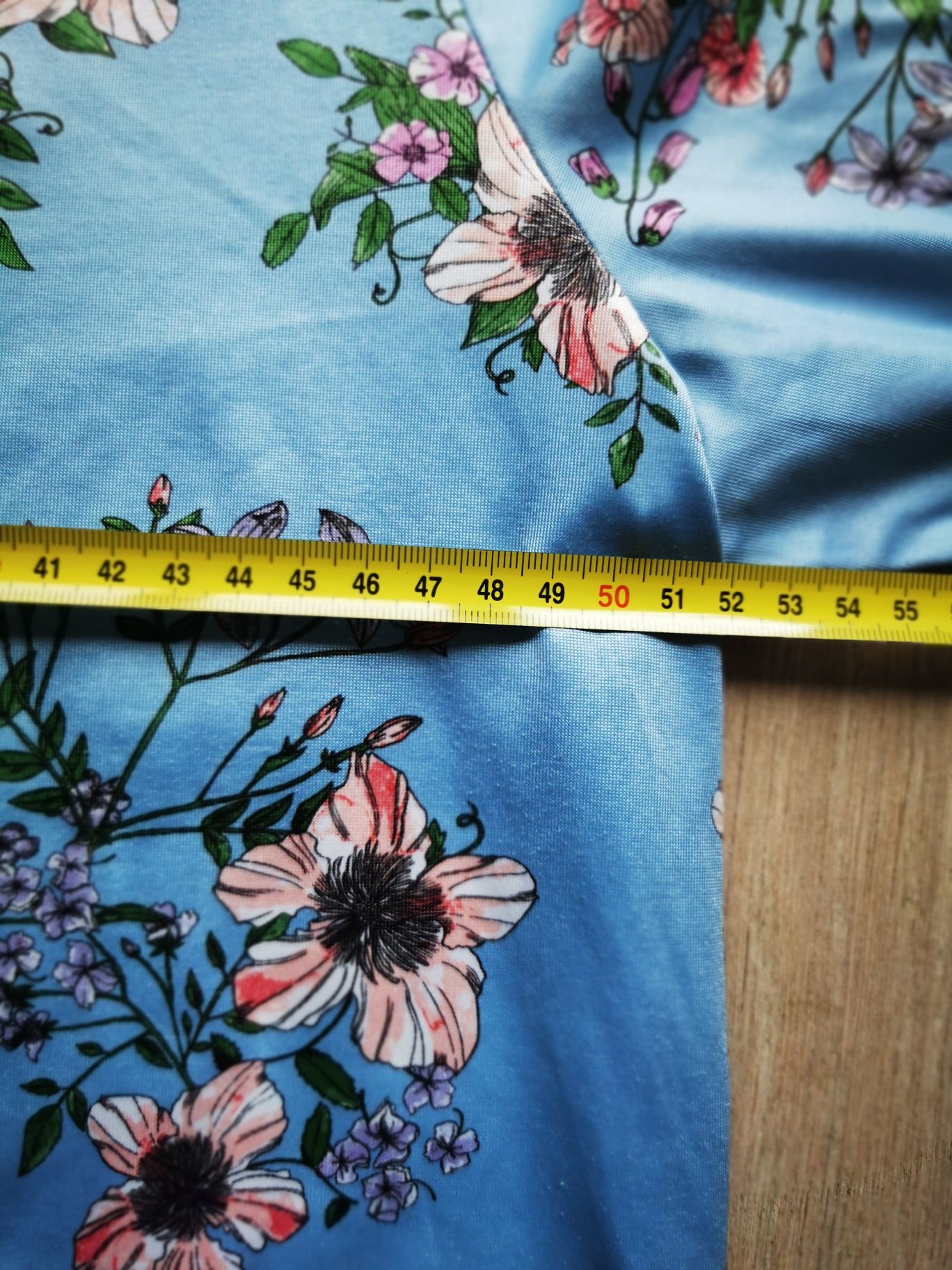 Bluzka retro w kwiaty PRL r. L - XL