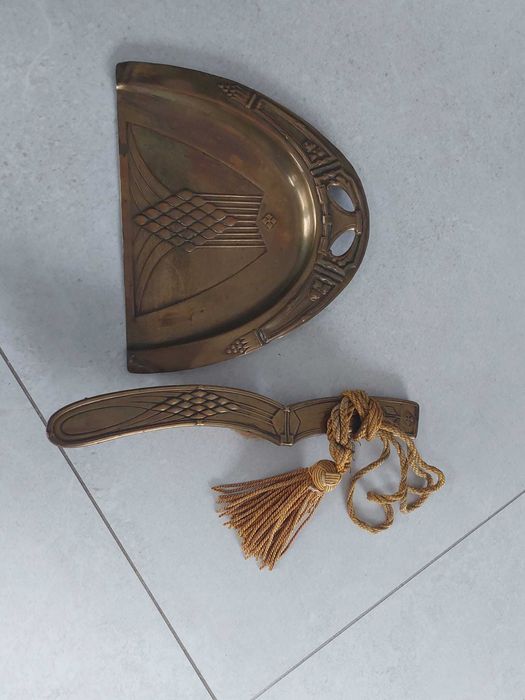 Zestaw do okruchów – mosiężny, vintage – lata 50–60 XX w.