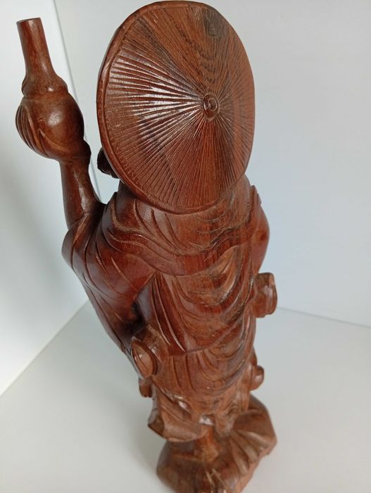 Статуэтка Ли Тегуай, самшит - покровитель врачей - 943г., h38см.