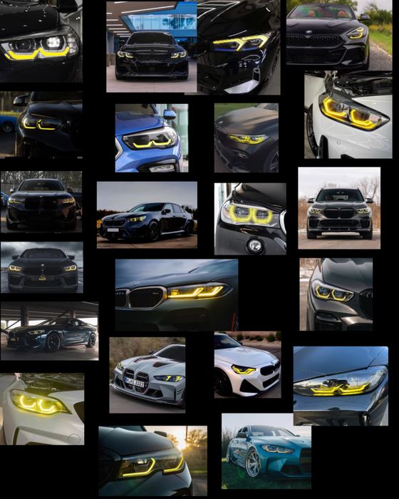 Ангельські жовті, жовті drl дхо на BMW різних моделей